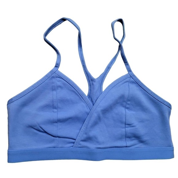 Fabletics Large Live In Racerback Bralette Cornflower Blue NWT - Picture 2 of 10